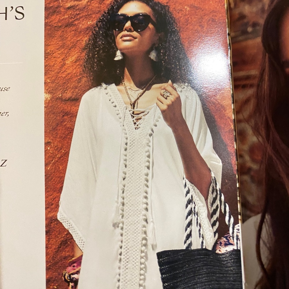Bindya Lace Up Cover Up - White  - Zoe Box of Style Summer 2018